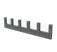 ""Bon plan"" Panier de gabion - JILIHOT - Clôture de jardin en forme de U Acier galvanisé 570x20x100cm - Pour jardin Thome5383536