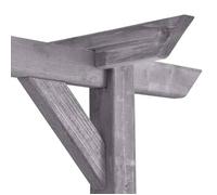 ""Bon plan"" Pergola de jardin - JILI HOT - Gris 200x40x205cm - Bois de pin imprégné - Pour jardin/Mariage Thome4298346