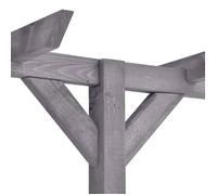 ""Bon plan"" Pergola de jardin - JILI HOT - Gris 400x40x205cm - Bois de pin imprégné - Pour jardin/Mariage Thome6754542