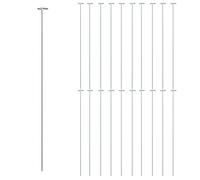 ""Bon plan"" Piquets pour plantes de jardin 20 pcs vert foncé 91cm acier Thome1512082