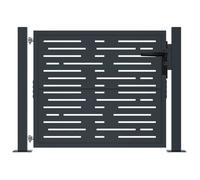 ""Bon plan"" Portail de jardin - JILI HOT - anthracite 105x80cm acier conception de carré Thome4222804