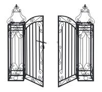 ""Bon plan"" Portillon ornemental de jardin - JILI HOT - Fer forgé 122x20 5x100cm - Pour jardin/Mariage Thome8554650