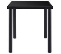 ""Bon plan"" Table à manger - JILI HOT - Noir 140x70x75cm - Verre trempé - Pour cuisine/salon/4 Personnes Thome7229734