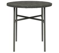 ""Bon plan"" Table à thé - 2 Personnes - Gris 45cm - Résine tressée - Pour Jardin/Terrasse Thome9399716