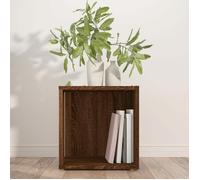 ""Bon plan"" Table basse de salon - JILI HOT - Table d'appoint Chêne marron 33x33x34,5cm - Bois d'ingénierie - Pour chambre/Bureau
