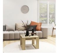 ""Bon plan"" Table basse de salon - JILI HOT - Table d'appoint Chêne sonoma 50x50x35cm - Bois d’ingénierie - Pour chambre/Bureau