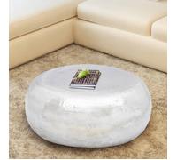 ""Bon plan"" Table basse/table d'appoint - JILI HOT - martelée en aluminium Argenté - Pour salon Thome2434478
