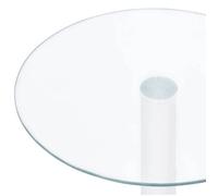 ""Bon plan"" Table basse/table d'appoint - JILI HOT - Transparent 40cm - Verre trempé - Pour salon Thome9587003