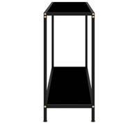 ""Bon plan"" Table console - JILI HOT - Console Meuble Entrée - Noir 100x35x75cm - Verre trempé - Pour salon Thome7517336