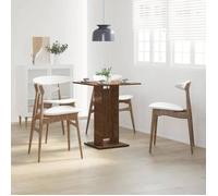 ""Bon plan"" Table de bistro - JILI HOT - Chêne marron 60x60x75cm - Bois d'ingénierie - Pour salon/Cuisine/2 Personnes Thome8137240