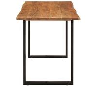 ""Bon plan"" Table de salle à manger - JILI HOT - 140x70x76cm - Bois d'acacia solide - Pour cuisine/salon/4 Personnes Thome8834702
