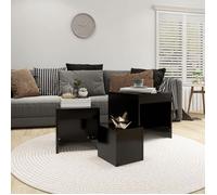 ""Bon plan"" Tables gigognes - 3 pcs - JILI HOT - Noir Aggloméré - Pour salon Thome9770637