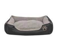 ""Bon plan"" Tapis Matelas Antidérapant Lit pour chiens - JILI HOT - avec coussin rembourré Taille M Noir Thome1959934