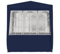 ""Bon plan"" Tente de réception - JILI HOT - Chapiteau et Pavillon avec parois latérales 2x2 m Bleu 90 g/m² - Pour Jardin/Terrasse