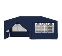 ""Bon plan"" Tente de réception - JILI HOT - Chapiteau et Pavillon avec parois latérales 4x6 m Bleu 90 g/m² - Pour Jardin/Terrasse