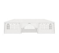 ""Bon plan"" Tente de réception - JILI HOT - Chapiteau et Pavillon avec parois latérales 4x9 m Blanc 90 g/m² - Pour Jardin/Terrasse