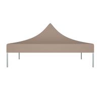 ""Bon plan"" Toit de tente de réception - JILI HOT - résistant aux UV - 3x3 m Taupe 270 g/m² Thome4018043
