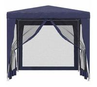 ""Bon plan"" Tonnelle - JILI HOT - Chapiteau et Pavillon Tente de fête avec 4 parois latérales en maille Bleu 2,5x2,5 m - Pour