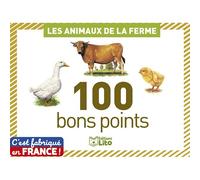Bon point éditions lito animaux ferme texte pédagogique au verso 61x82mm boîte 100 unités