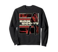 Bon Scott Collage Graphique rétro Vieilli Sweatshirt