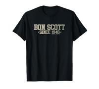 Bon Scott Since 1946 Logo athlétique Vieilli T-Shirt