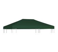 BON - Toile supérieure de belvédère pour Tonnelle Tente Barnum Pavillon Toile couverture de Rechange- 310 g - m² 4 x 3 m Vert 9841
