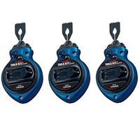 Bon Tool Tajima CR202B-P Chalk Rite II - Ligne de craie ultra fine de qualité entrepreneur, bleu (lot de 3)