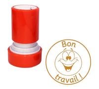 Bon travail Tampon Auto-Encreur Enseignant - Encre Bronze, 22mm, Re-éncrable^