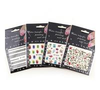Bon66 1pc Transfert D'eau Autocollant Coeur Amour Treillis Auto-Adhésif Autocollant Pour Bricolage Nail Art Bijoux Décor