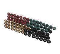 Bon66 80 Pièces/Ensemble Mini Brosse À Récurer Tampon Abrasif Roue En Nylon Fiber Meulage Tête De Ponçage Polissage Roue De Polissage 1 Pouce 25mm Ensemble