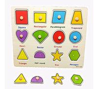 Bon66 Alphabet/Numéro/Graphique Ensemble En Bois Puzzle Éducatif Puzzle Jouets Enfants Bébé Infantile Jouet Y4ud