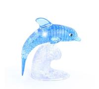 Bon66 Bricolage Cristal Dauphin 3d Puzzle Puzzle Pour Enfants Enfants Intellectuel Assemblé Puzzles Jouet Cadeau D'anniversaire