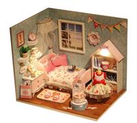 Bon66 Enfants Fait À La Main Bricolage Cottage Famille Heureuse Petit Monde Jouets Éducatifs Puzzle Modèle Cadeau D'anniversaire Pour Garçons Filles Y4ud