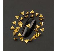 Bon66 Nouveautés 100 Pcs/Lot 6mm Kawaii Triangle Design Or/Argent 3d Nail Art Breloques Métal Nail Art Décorations Nail Art Bricolage 290247