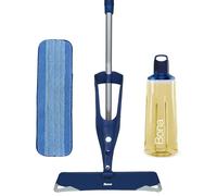 Bona - Balai Spray + 850 ml Nettoyant Pour Parquets Huilés + 1 Pad en Microfibre - Balai Serpillère Vaporisateur - Kit Nettoyage Sol, Blue