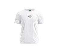 Bona Basics, Imprimé Numériquement, T-Shirt Basique pour Homme, 100% Coton, Blanc, Décontracté, Hauts pour Homme, Taille: XL