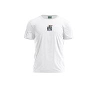 Bona Basics, Imprimé Numériquement, T-Shirt Basique pour Homme, 100% Coton, Blanc, Décontracté, Hauts pour Homme, Taille: M