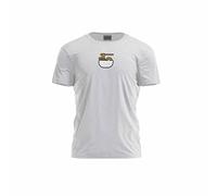 Bona Basics, Imprimé Numériquement, T-Shirt Basique pour Homme, 70% Coton, 30% Polyester, Gris, Décontracté, Hauts pour Homme, Taille: L