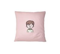 Bona Basics, Taie d'oreiller décorative Décoration de la Maison pour canapé, cafétéria, Taille: 45X45 cm, Couleur: Rose Clair