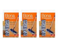 Bona Lot de 3 tampons Anti-poussière en Microfibre (Blanc) Code Produit : CA101021-3