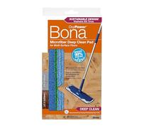 Bona - Tampon en microfibre pour nettoyage en profondeur compatible avec le kit de vadrouille à vaporisation Bona