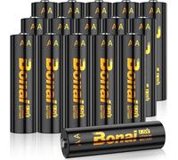 BONAI Lot de 16 piles au lithium AA non rechargeables - 1,5 V - 3500 mAh - Piles AA durables et anti-fuite - Pour lampe de poche, jouet, télécommande