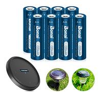 BONAI Piles AA Rechargeables 1100mAh Lot de 8 Batterie AA Rechargeable 1,2V Pile Rechargeable AA 1200 Cycles Haute Capacité pour Lampes Solaires