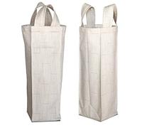 Bonamaison 50% Coton - 50% Polyester Imprimée Numériquement Vin Fourre-Tout Sacs, Sacs à Vin, Pochette Bouteille, Protecteur de Bouteille, Sac de Bouteille, Taille: 31 x 9 Cm