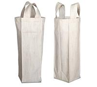 Bonamaison 50% Coton - 50% Polyester Imprimée Numériquement Vin Fourre-Tout Sacs, Sacs à Vin, Pochette Bouteille, Protecteur de Bouteille, Sac de Bouteille, Taille: 31 x 9 Cm