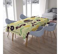 Bonamaison, Anti-moisissure, Séchage Rapide, Résistant aux Taches, Lavable en Machine, 100% Polyester Nappe de Table (140cm x 200cm) - Conçu et Fabriqué en Turquie