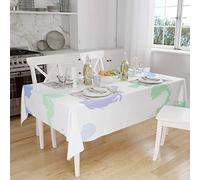 Bonamaison, Anti-moisissure, Séchage Rapide, Résistant aux Taches, Lavable en Machine, 100% Polyester Nappe de Table, Motif aléatoire, 140 x 160 Cm - Conçu et Fabriqué en Turquie