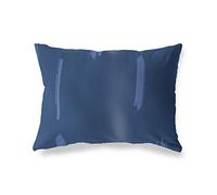 BonaMaison Bleu Housse de Coussin Motif, Taie d'oreiller pour Lit Voiture Canapé Maison Salon Chambre, Décoration D'intérieur, 45x60 Cm - Conçu et Fabriqué en Turquie