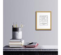 Bonamaison Décoration Murale en Toile, Multicolore, 25 x 30 cm