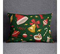 Bonamaison Housse de Coussin, Cotton, Multicolor, 35x50